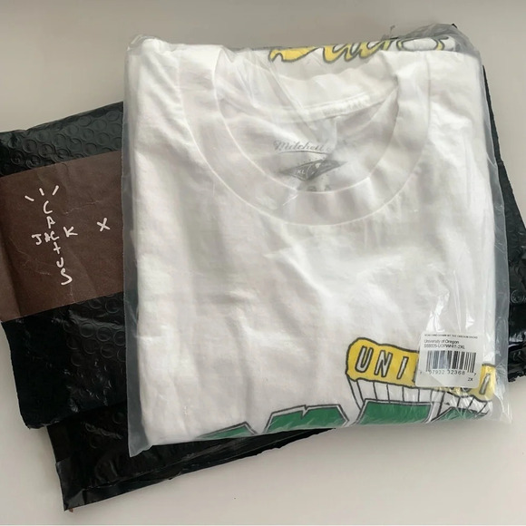 Cactus Jack by Travis Scott x Mitchell & Ness Oregon Ducks Handdrawn Shirt XXL - Picture 5 of 6